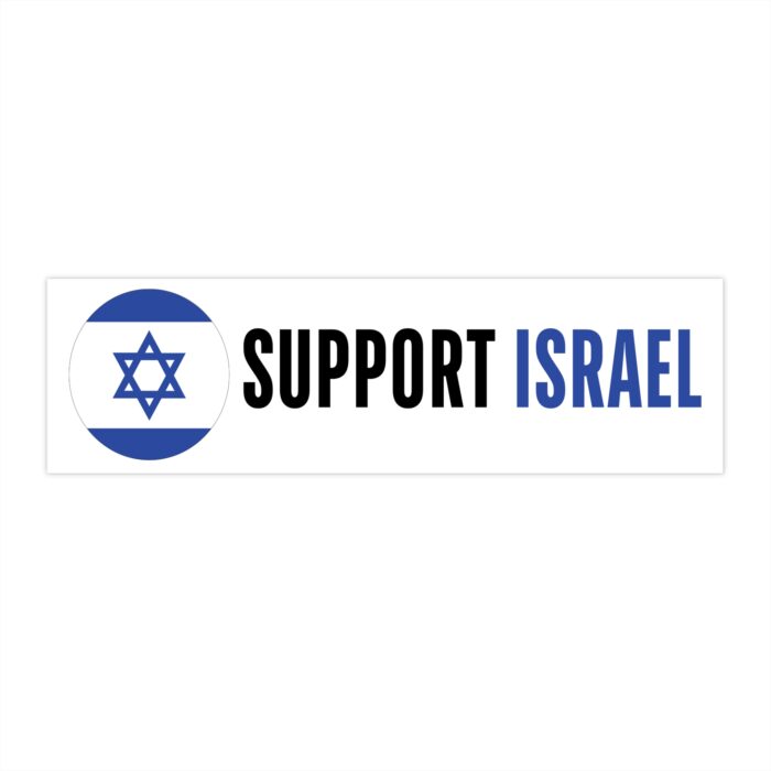 Support-Israel-Bumper-Sticker-Israel-Flag